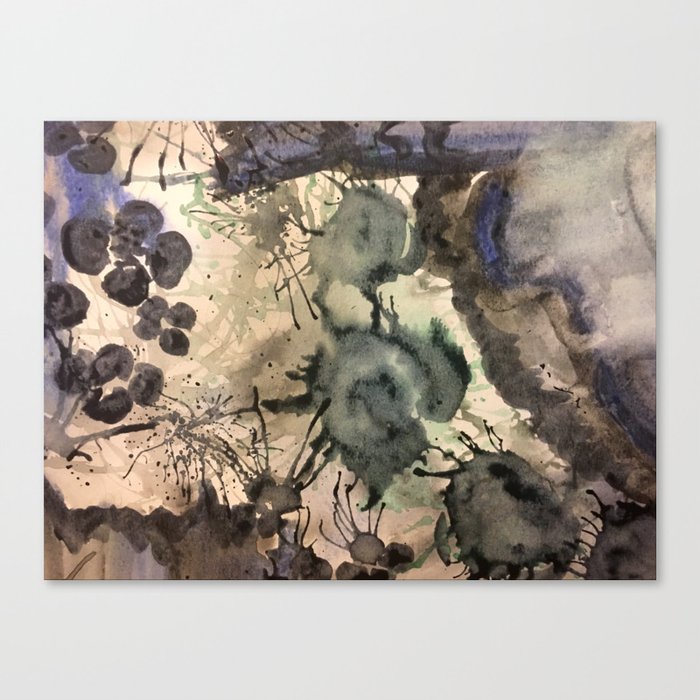 Grey Moss Canvas Print