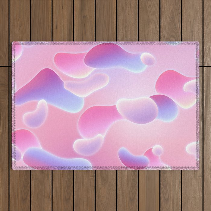 Gradient Lava Bubbles 02 Outdoor Rug