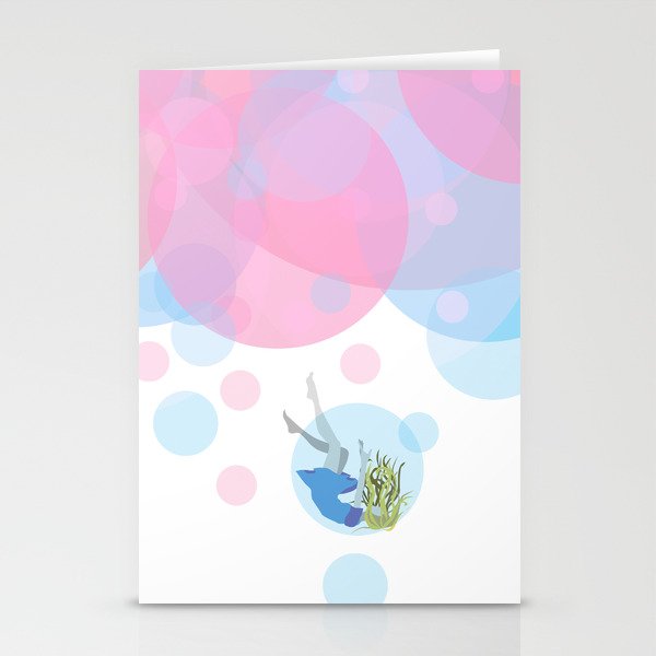 Falling Out Of Sleep Stationery Cards