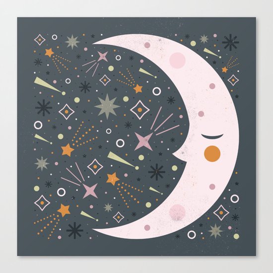 Mr Moon Canvas Print