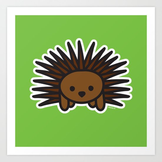 Cute Hedgehog Art Print