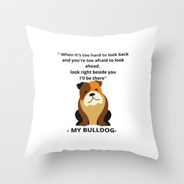 Bulldog Throw Pillow