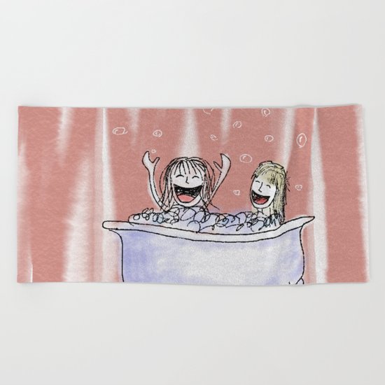 Bubble Bath Beach Towel