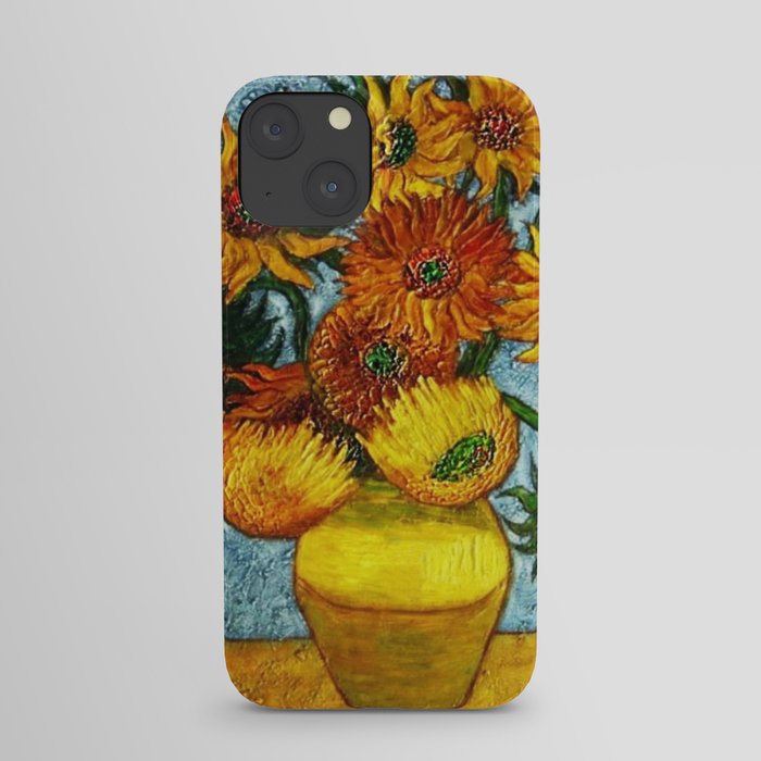 Sunflowers, Paris, in Vase portrait painting by Vincent van Gogh iPhone Case