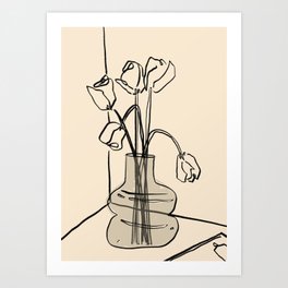 Flower Vase Art Print