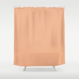 [ Thumbnail: Pale Goldenrod & Salmon Colored Lines Pattern Shower Curtain ]