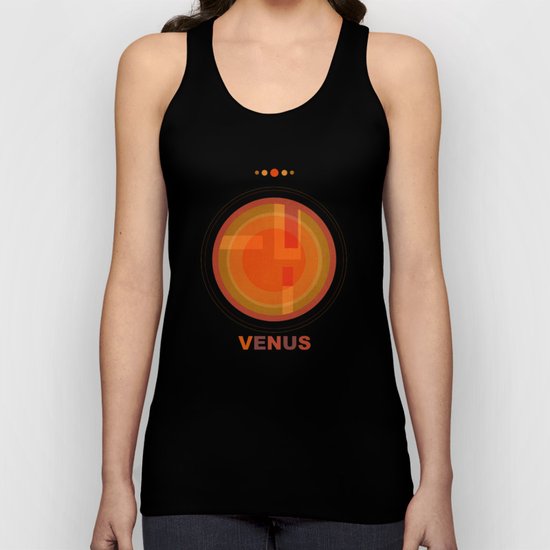 Geometric planets - VENUS Unisex Tank Top