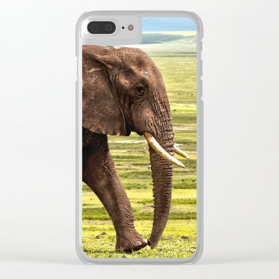 Elephant Safari Clear iPhone Case