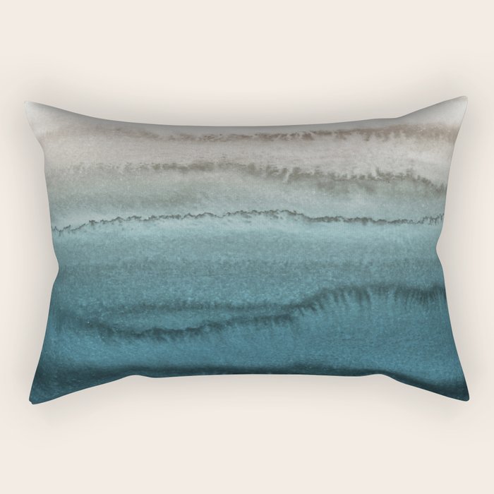 rectangle teal cushion