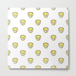 Angry Emoji Graphic Pattern Metal Print | Pop Art, Emojidesign, Ink Pen, Pattern, Emojipattern, Angryemoji, Emojis, Drawing, Emoticon, Emojidrawing 