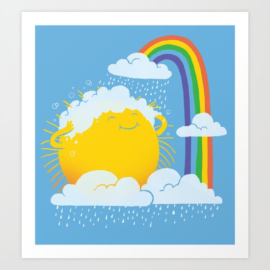 Rainy day Art Print
