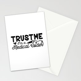 Trust Me I'm A Medical Coder ICD Programmer Coding Stationery Card