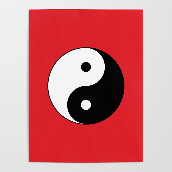 Yin and yang Symbol Poster