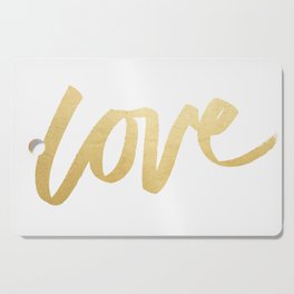 Love Gold White Type Cutting Board