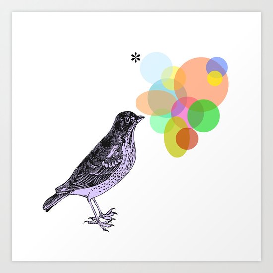 Tweet Art Print