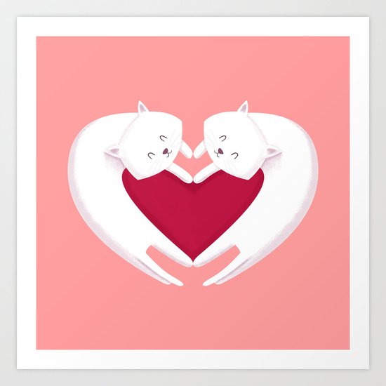 Love Cats Art Print
