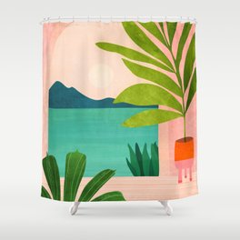 Summer Vacation Shower Curtain