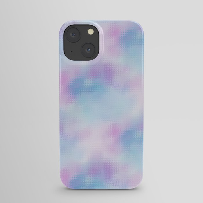 Pink Blue Iridescent Pattern iPhone Case