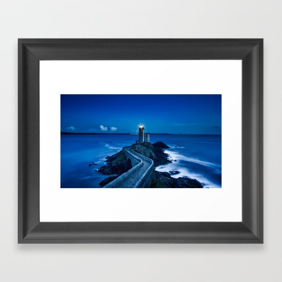 Plouzane Lighthouse, France Framed Art Print