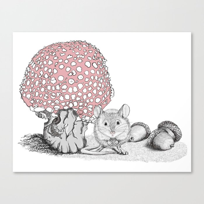 Fall Mouse Canvas Print