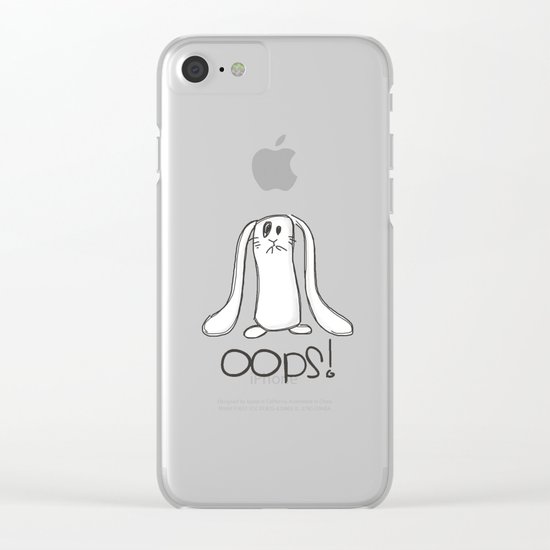 Oops! Clear iPhone Case