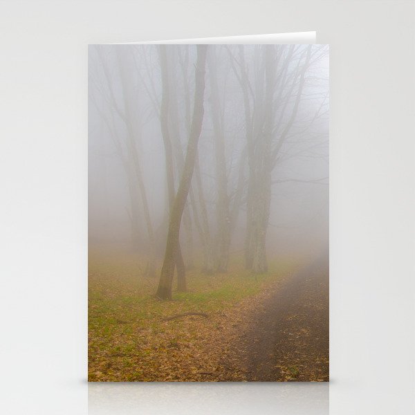 misty forest Stationery Cards