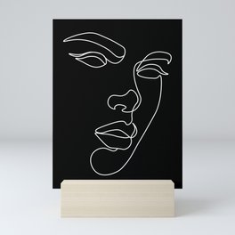 Beauty Woman Face Mini Art Print