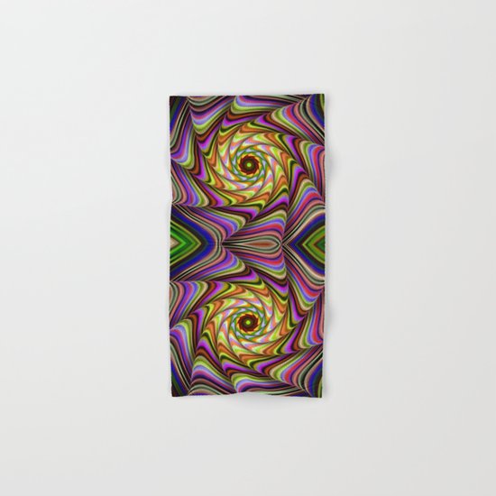 Colourful psychedelic motion Hand & Bath Towel