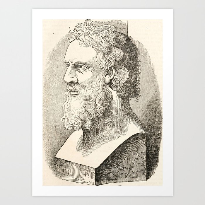 Vintage Plato The Philosopher Illustration Art Print