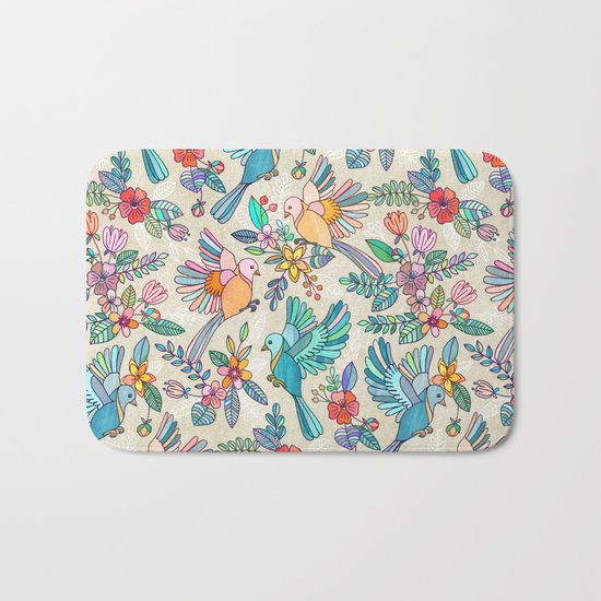 Whimsical Summer Flight Bath Mat