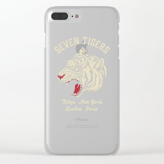 Seven Tigers Clear iPhone Case