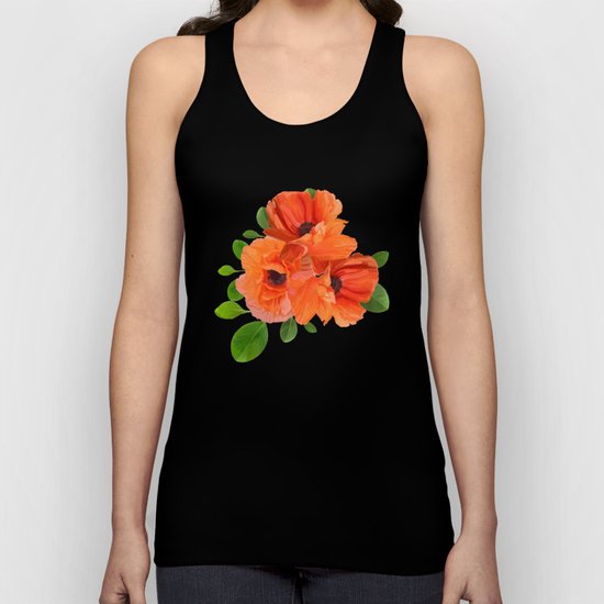 Poppies Unisex Tank Top