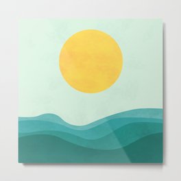 The Sea Metal Print | Holidays, Concept, Illustration, Figurative, Sokol, Popular, Saltwater, Other, Water, Landscapes 