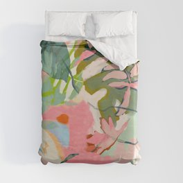 tropical home jungle abstract Duvet Cover