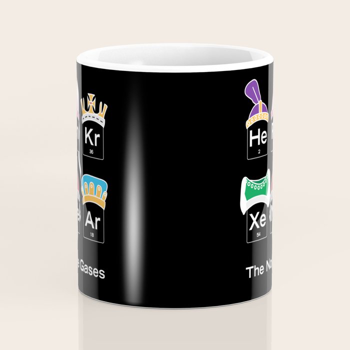 The Noble Gases Funny Nerdy Periodic Table Coffee Mug