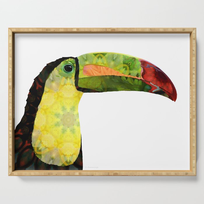 Toucan Tease - Tropical Bird Rain Forest Animal Art Serving Tray