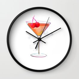 Manhattan Cocktail Wall Clock