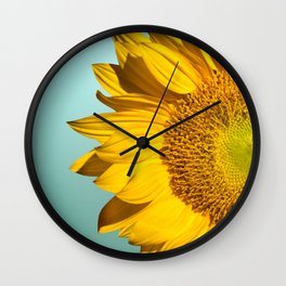 sunflowers floral pattern Wall Clock