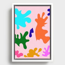 12 Henri Matisse Inspired 220527 Abstract Shapes Organic Valourine Original Framed Canvas