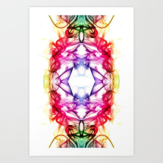 Smoke Art 75 Art Print