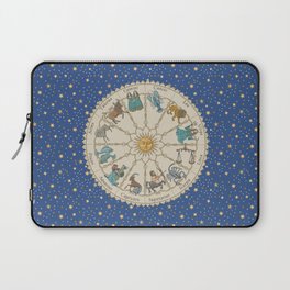 Vintage Astrology Zodiac Wheel Laptop Sleeve