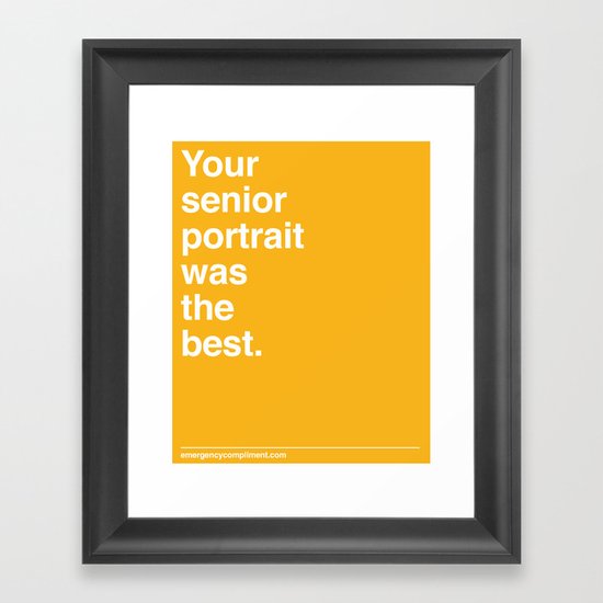 Senior Portrait Framed Art Print