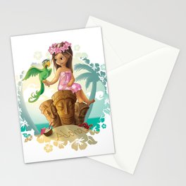 Hawaiian Friends Stationery Cards