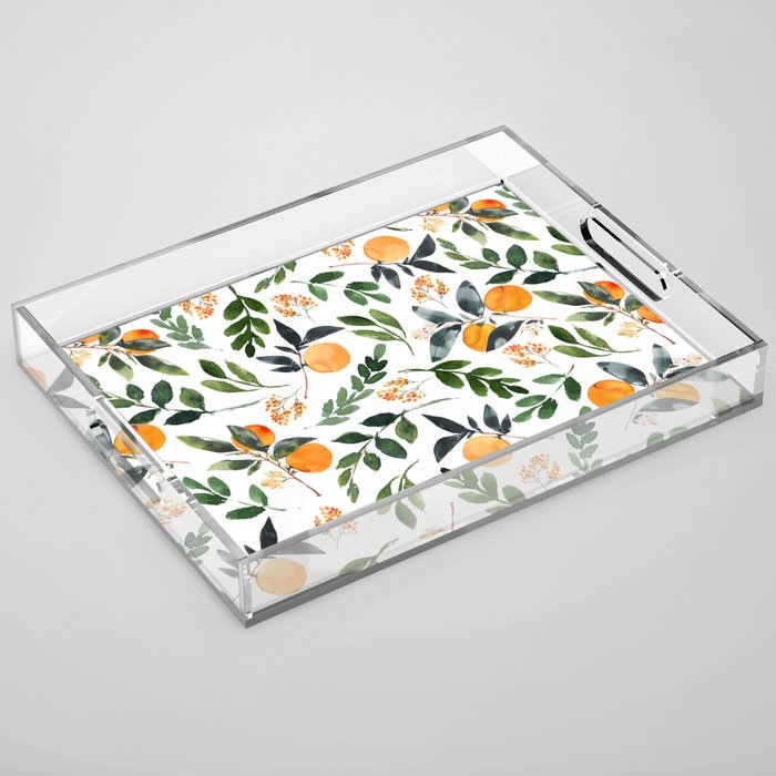 Orange Grove Acrylic Tray