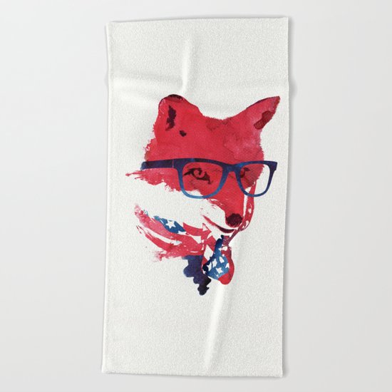 American Fox Beach Towel