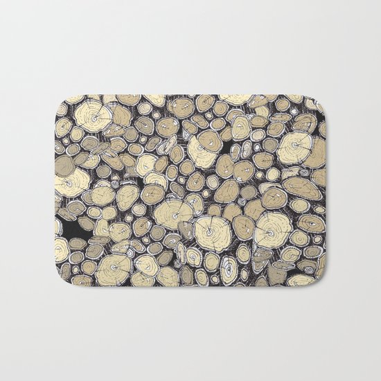 wood collab Bath Mat