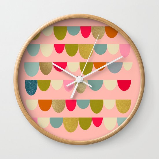 Delightful Rue II Wall Clock
