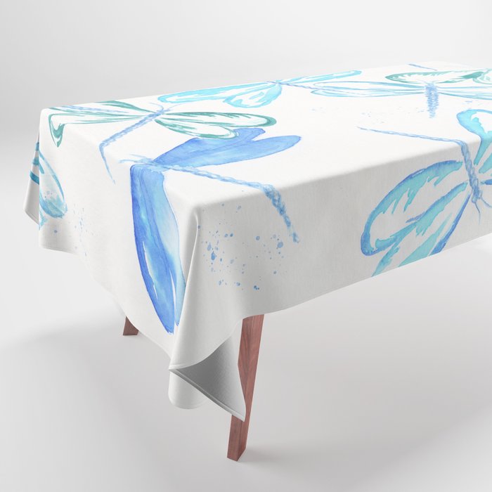 Watercolor Dragonflies 4. Tablecloth