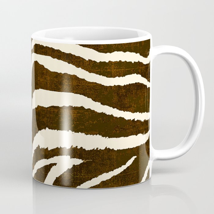 ANIMAL PRINT ZEBRA IN WINTER BROWN AND BEIGE 2019 Coffee Mug