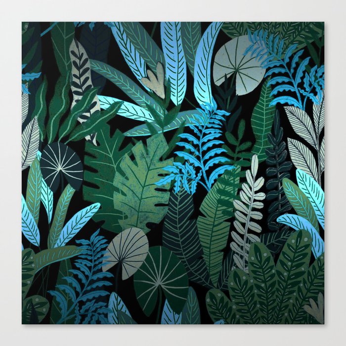 Eve's Paradise Tropical Garden Canvas Print